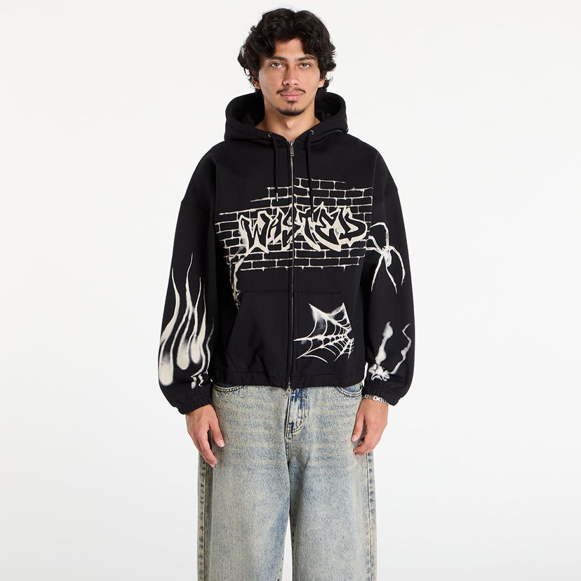 Mikina Wasted Paris Wasted Paris Atm Boxy Zip Hoodie Čierna | WP_000286