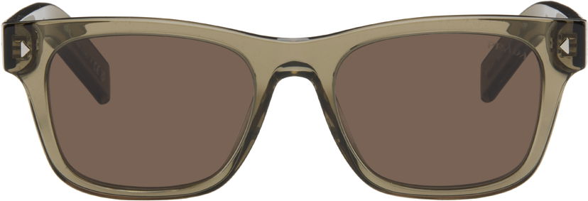 Slnečné okuliare Prada Iconic Metal Plaque Sunglasses Zelené | 0PR A17S 18T70F54 8056262349366