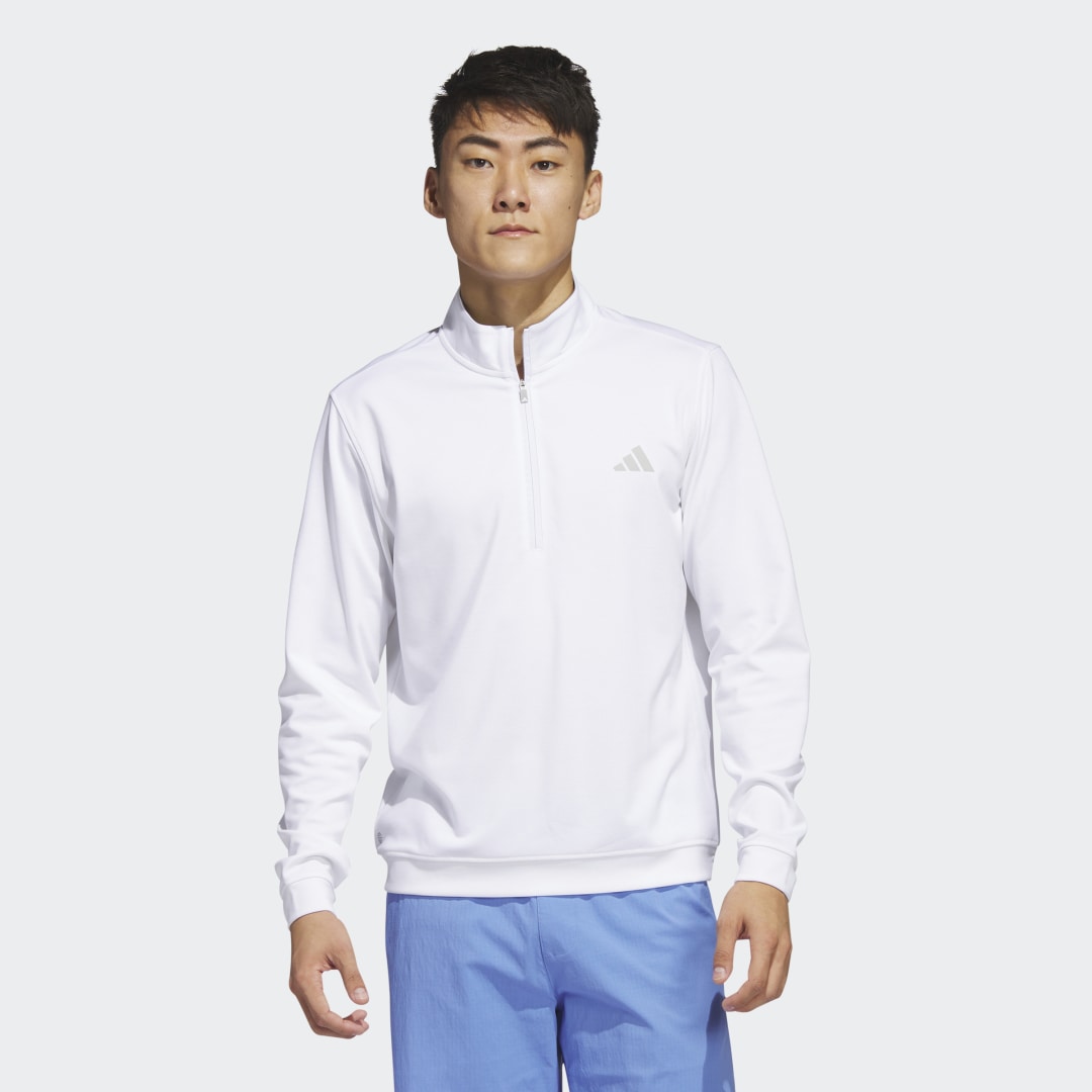 Mikina adidas Performance Elevated 1/4-Zip Biela | IB6113, 0