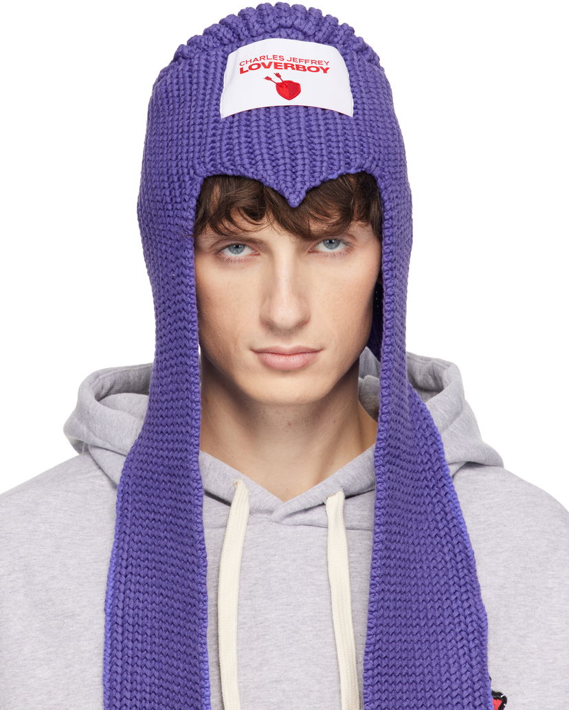 Kulicha Charles Jeffrey Loverboy Charles Jeffrey LOVERBOY Clash of Clans Edition Witch Scarf Beanie Fialová | 054132201
