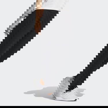 Nohavice a džínsy adidas Originals Wording Regular Fit Fleece Cuffed Čierna | HM2832, 3