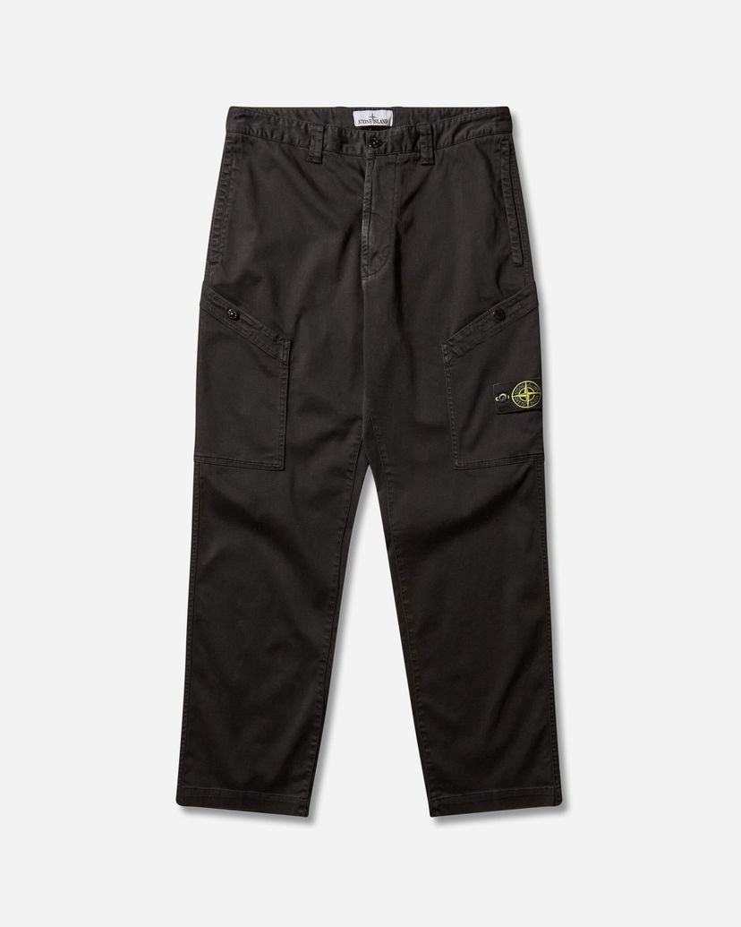 Cargo nohavice Stone Island Regular Tapered Cargo Pants Čierna | K2S15-3100030-S0012 V0029