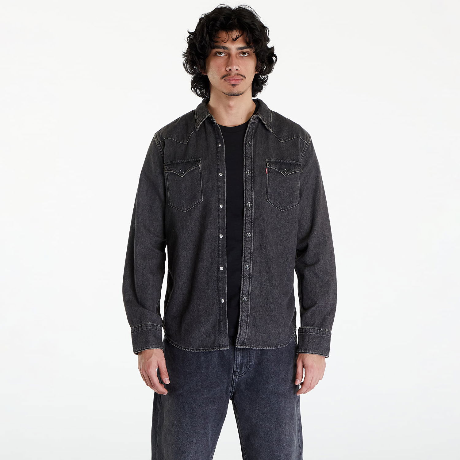 Košeľa Levi's Barstow Western Standard Fit Shirt Čierna | 85744-0038, 0