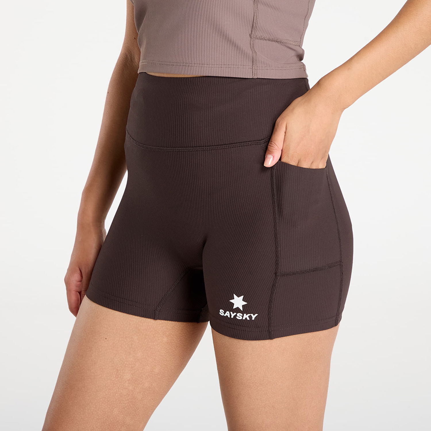 Ponožky Saysky SAYSKY Combat+ Rib Short Tights 4" Hnedá | OWRST22C712, 1