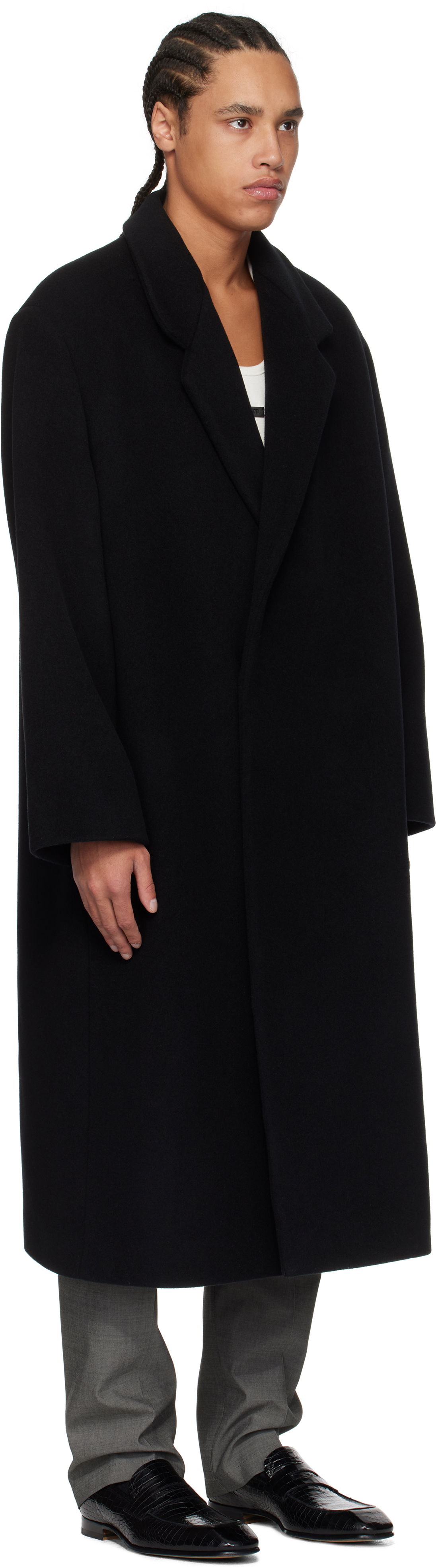 Kabáty Fear of God Fear of God Melton Wool Coat Čierna | FGE230-321MEL, 1