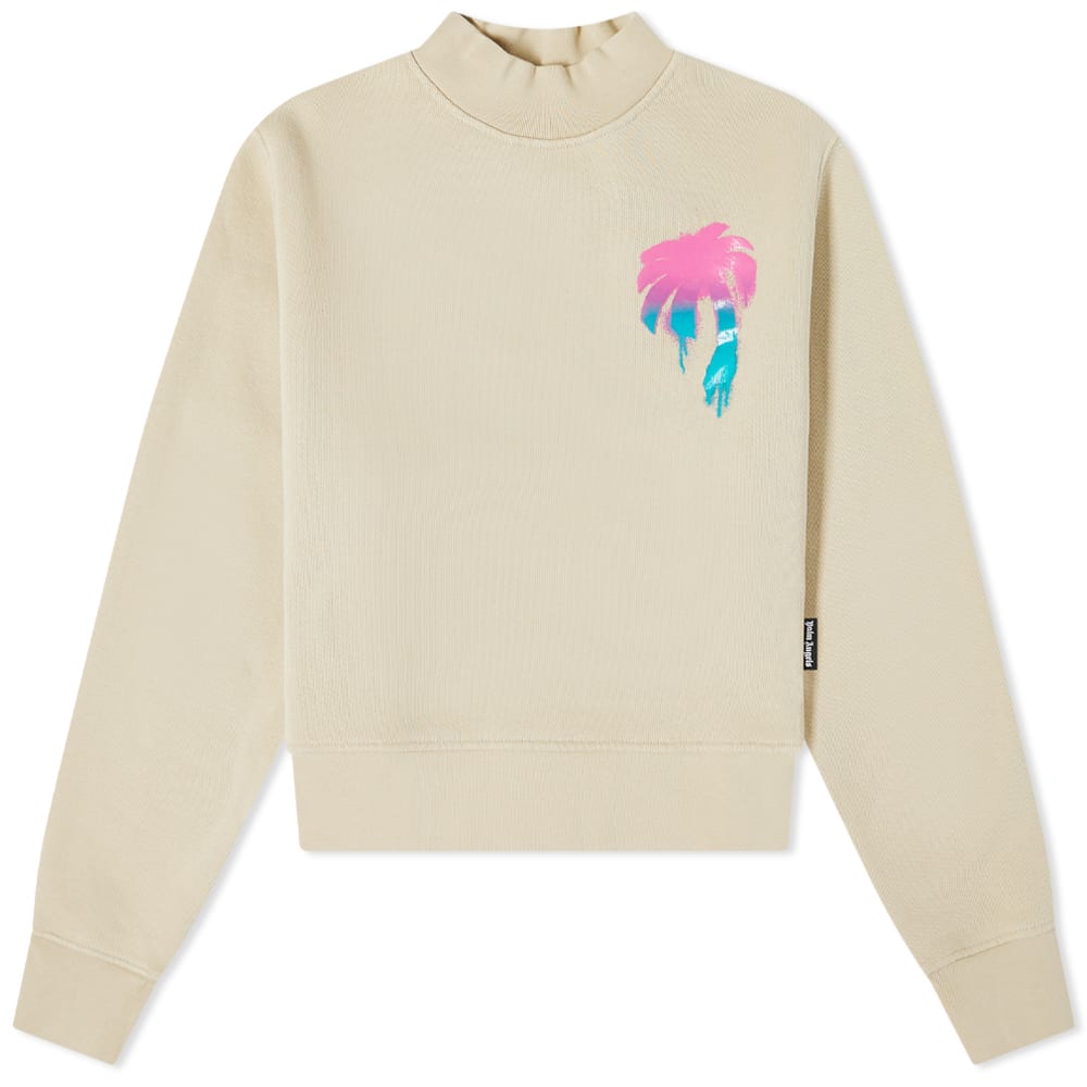 Mikina Palm Angels I Love PA Fitted Crew Neck Sweat Béžová | PWBA016S23FLE0026184, 0