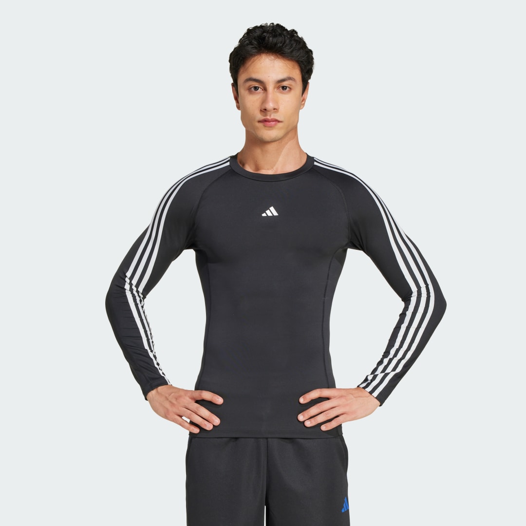 Techfit Compression Training 3-Stripes Long Sleeve