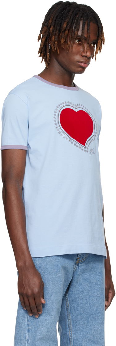 Tričko Dries Van Noten Dries Van Noten Archive Heart Graphic T-Shirt Modrá | 251-021110-1600, 1