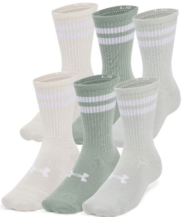 Ponožky Under Armour UA Essential 6-Pack Crew Socks Béžová | 1387058-377, 1