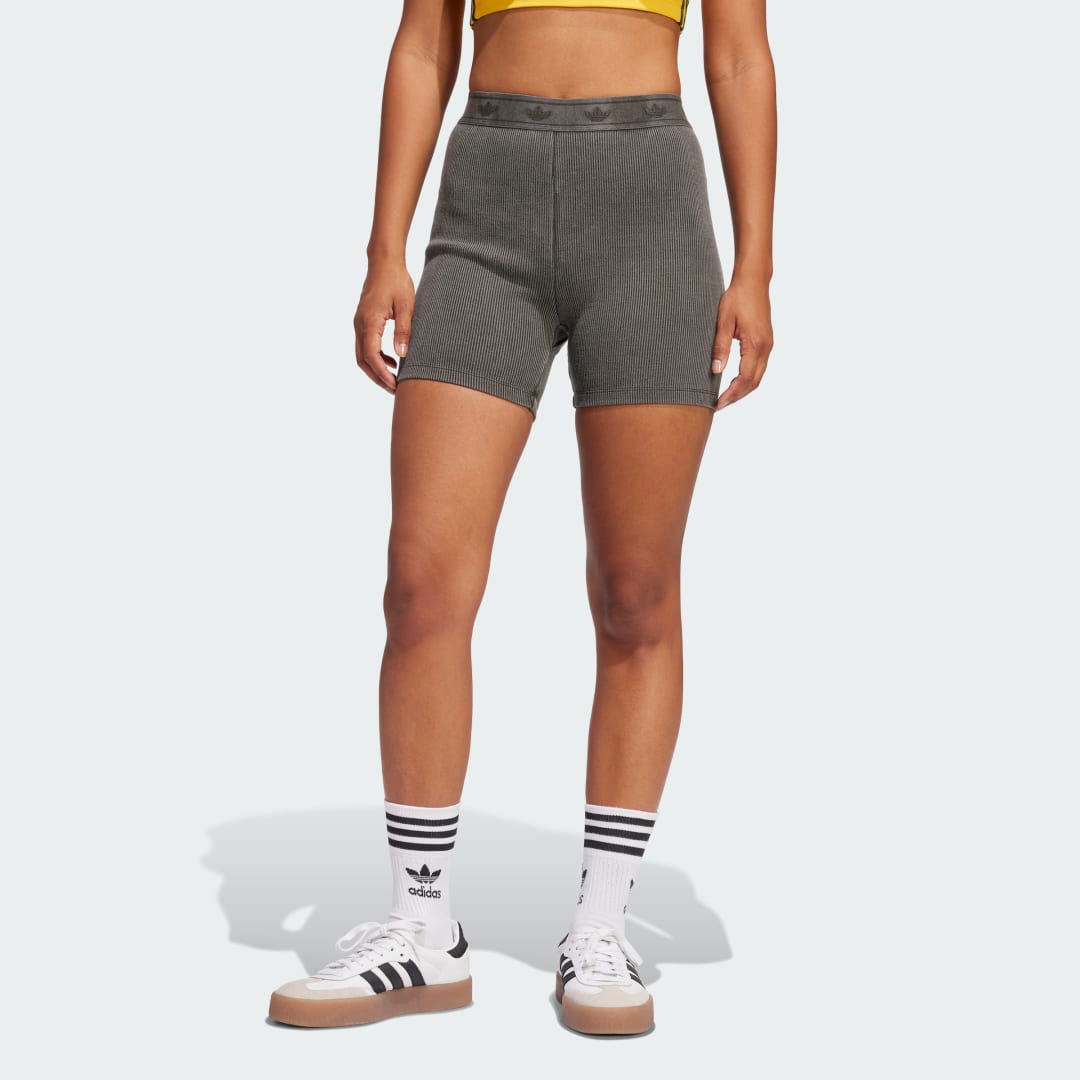 Šortky adidas Performance Ribbed Booty Shorts Šedá | JC7554, 0