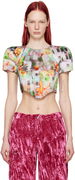Collina Strada Ava Floral Print Cropped Blouse