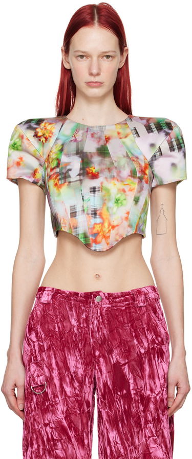 Crop Top Collina Strada Collina Strada Ava Floral Print Cropped Blouse Rôznofarebný | XX3282, 0