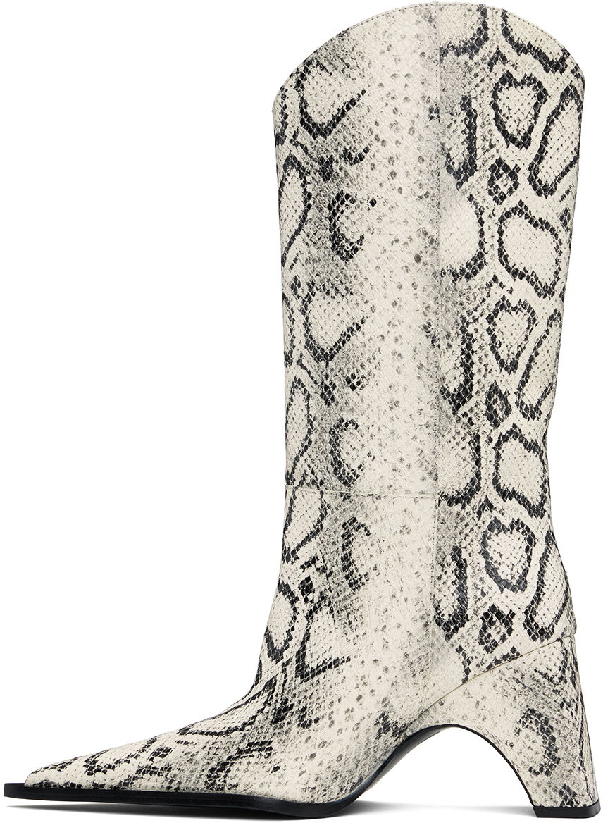 Snake Print Bridge Cowboy Boots