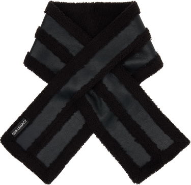 Šál OUR LEGACY Our Legacy Blizzard Faux Leather and Shearling Scarf Čierna | A4258BDA, 0