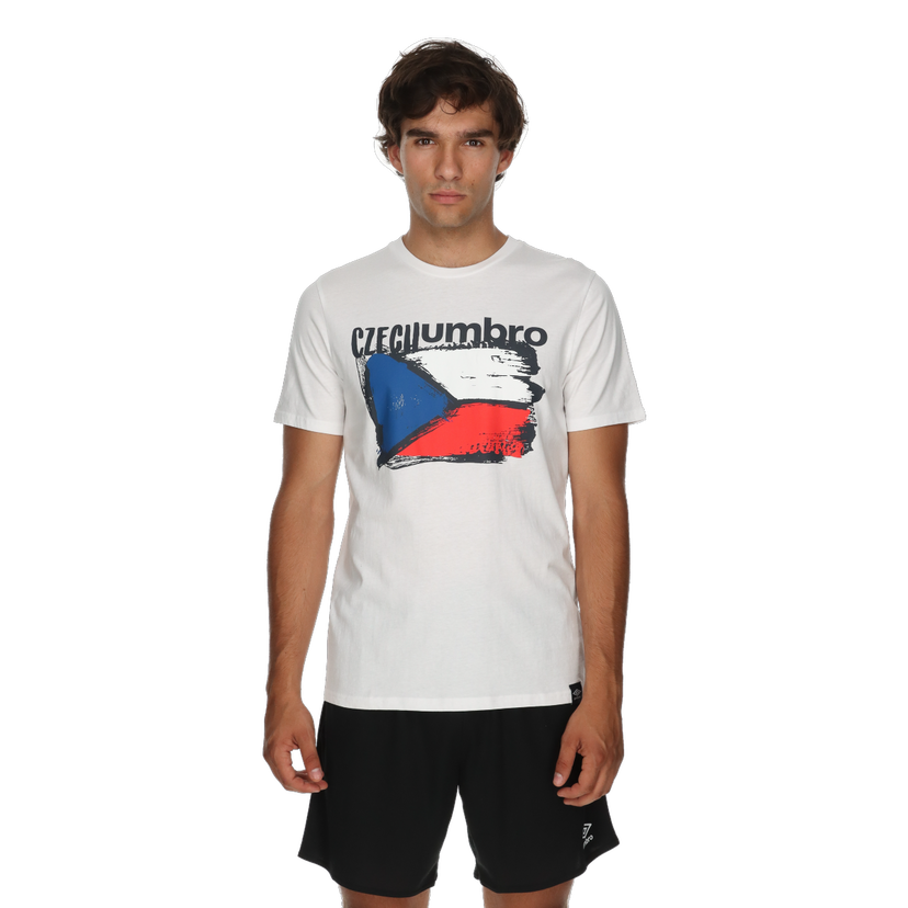 Tričko Umbro Czech Graphic T-Shirt Biela | UMA241M866-10