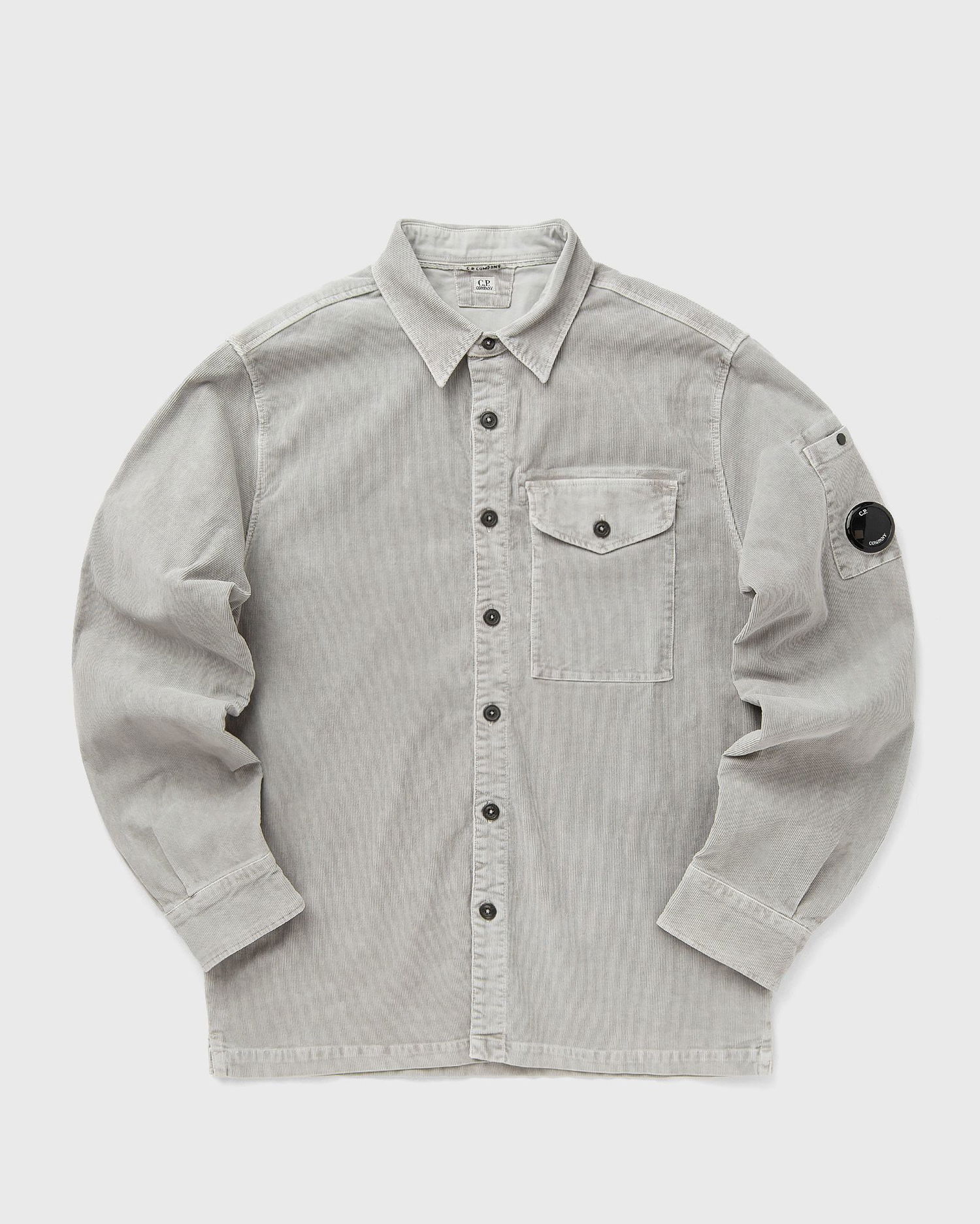Košeľa C.P. Company Long Sleeve Corduroy Shirt Šedá | 19CMSH071A006410O-331, 1