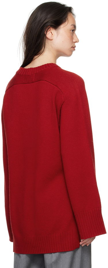 Sveter Loulou de Saison Loulou de Saison Safi Ribbed Knit Sweater Červená | SAFI, 2