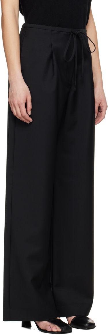 Nohavice Róhe Róhe Relaxed Drawstring Trousers Čierna | 415-30-007, 1