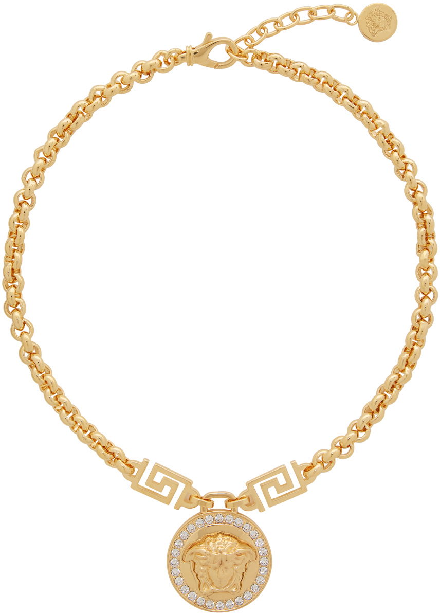 Náhrdelník Versace Gold Icon Medusa Necklace Metalická | DG1E009 DJMX, 0