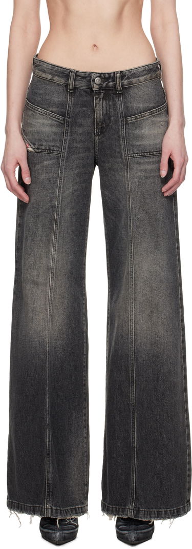 Džínsy Diesel D-Akii Wide-Leg Jeans Čierna | A12808 007Z2, 0