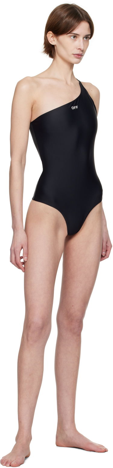 Plavky Off-White Off-White One-Shoulder Swimsuit Čierna | OWFC017C99FAB0031001, 3