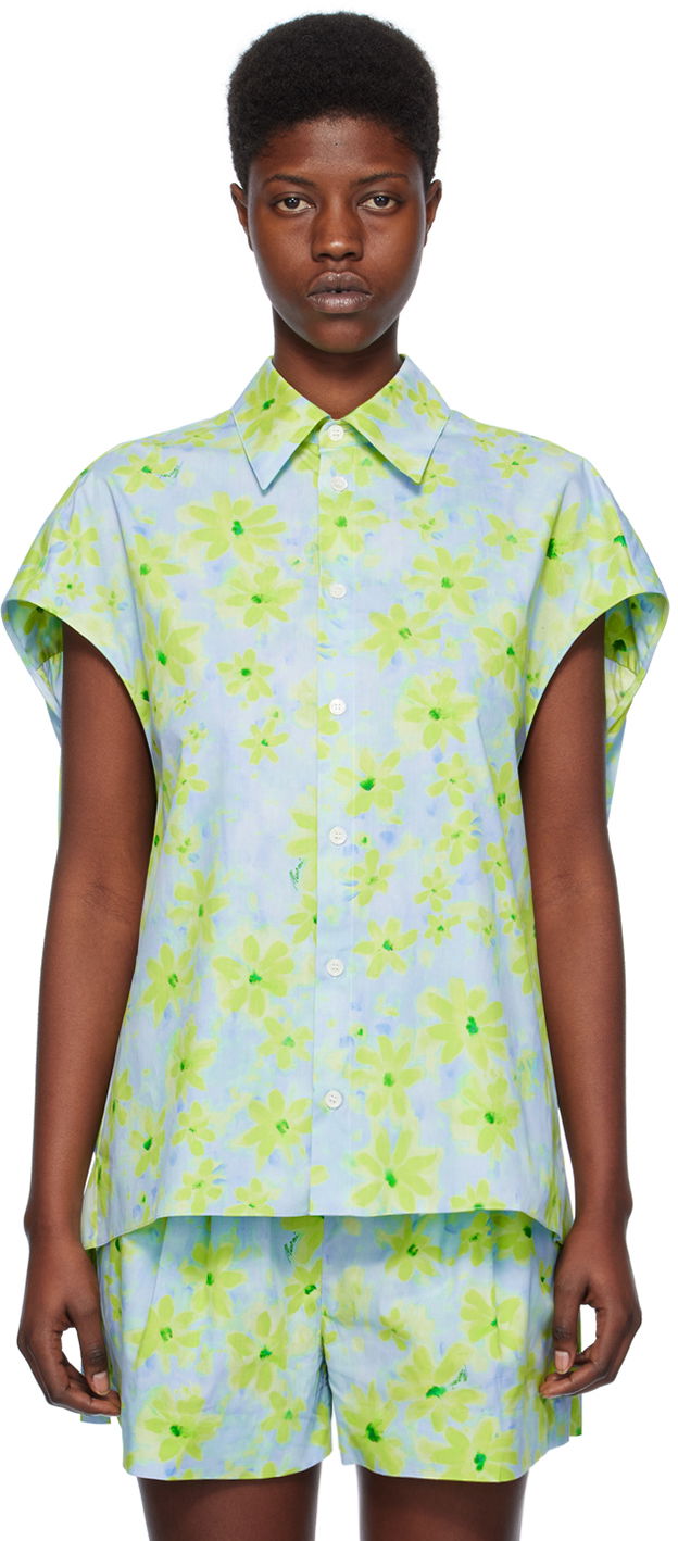 Košeľa Marni Cocoon Shirt Zelené | CAMA0565A0 UTC330, 0