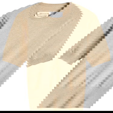 Sveter Maison Margiela Maison Margiela Shrunken Knit Top Béžová | S51HL0018M13090109M, 1