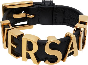Náramok Versace Versace Logo Leather Bracelet Čierna | 1019930_1A00637, 0