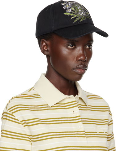 Šiltovka Burberry Burberry Daisy 'B' Gabardine Baseball Cap Čierna | 8103762, 1
