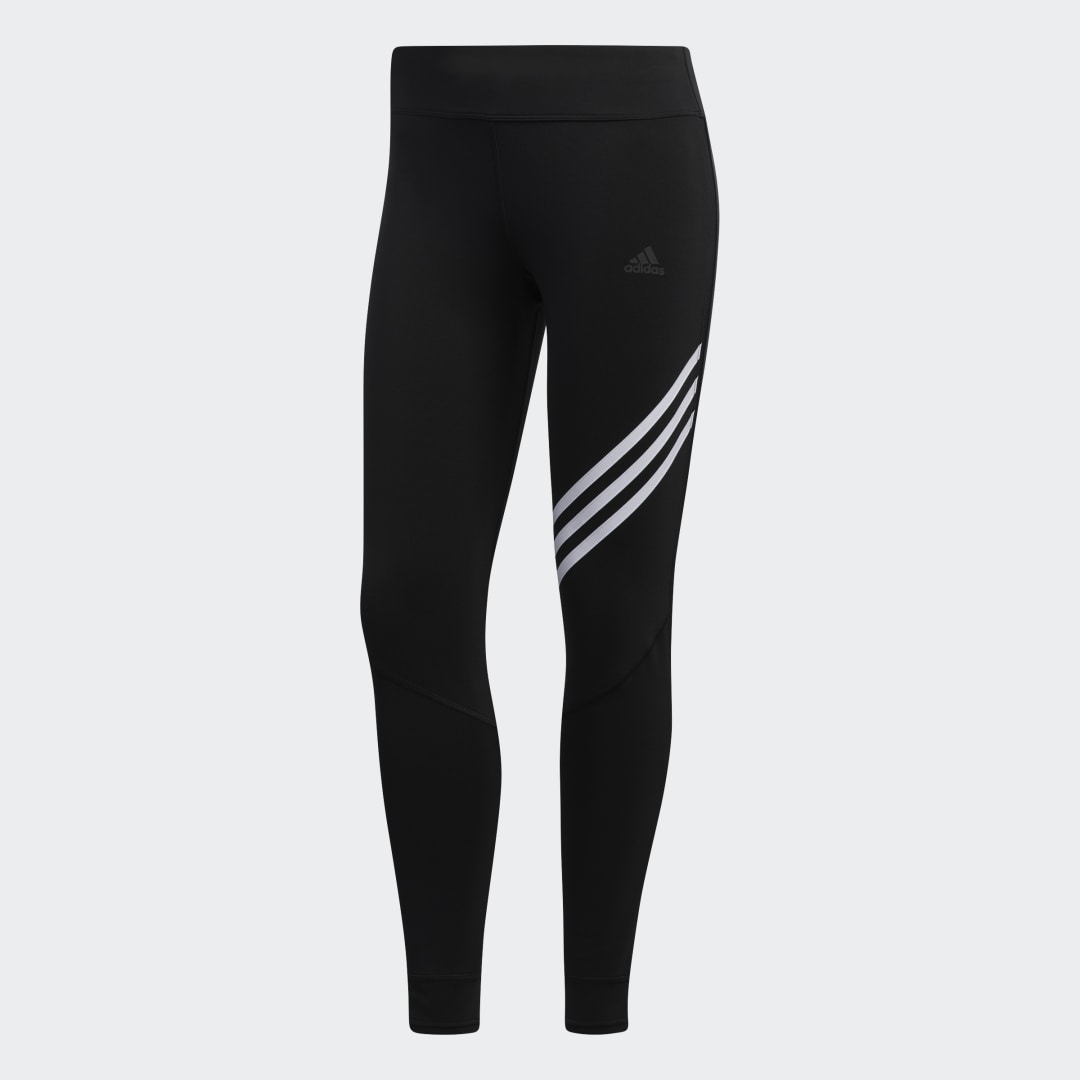 Legíny adidas Originals Run It 3-Stripes 7/8 Leggings Čierna | ED9305, 0