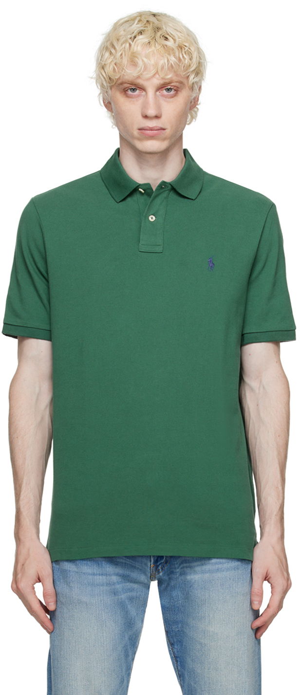 Polo tričko Polo by Ralph Lauren Embroidered Polo Shirt Zelené | 710534735374, 0