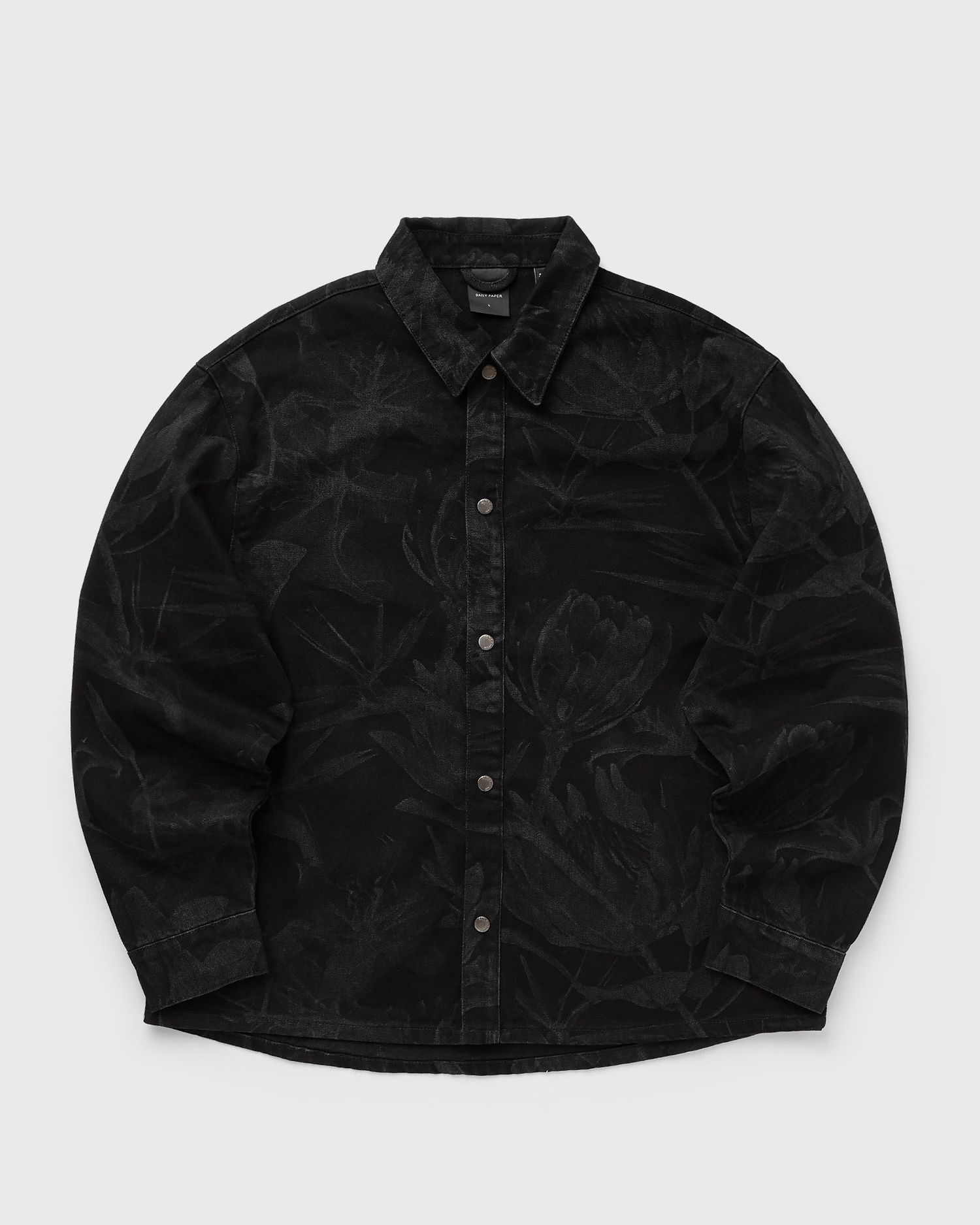 Košeľa DAILY PAPER Floral Print Denim Shirt Čierna | 2511158, 0