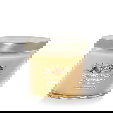Sviečka Yankee Candle Signature Tumbler Candle Small Glistening Leaves Béžová | 43506, 1