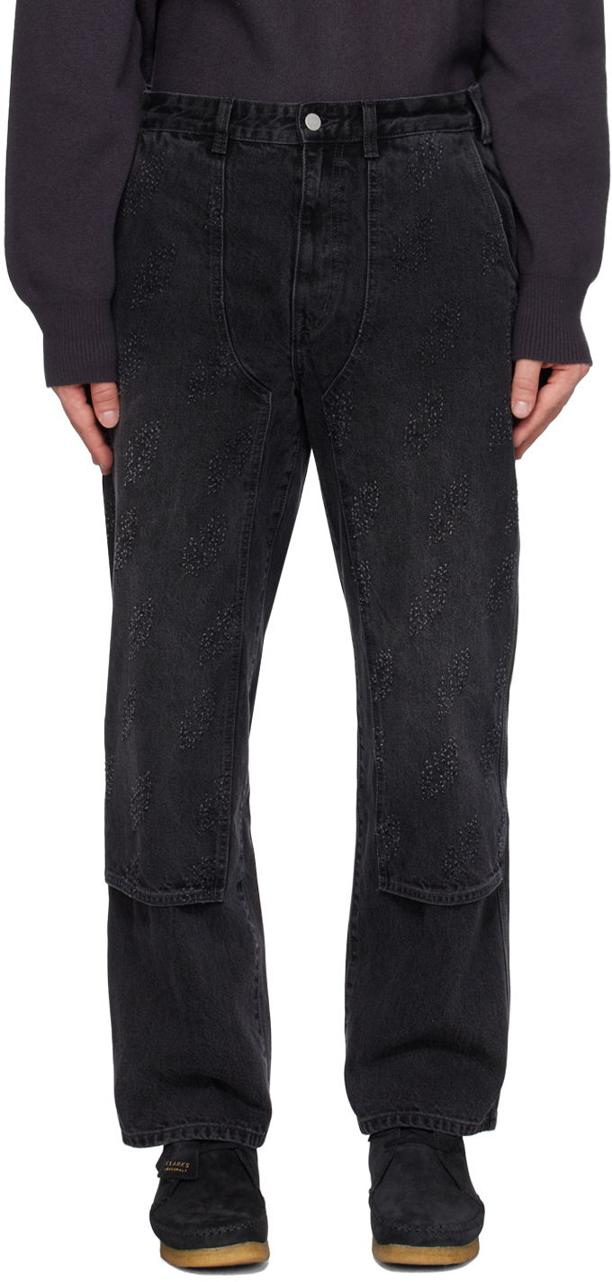 Džínsy thisisneverthat Lightning Denim Cargo Pants Čierna | GD233DPA5P01, 0