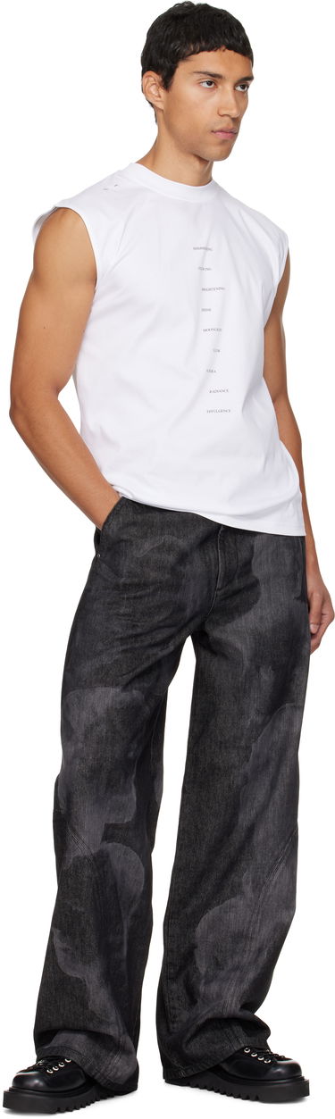Tielko HELIOT EMIL HELIOT EMIL Effulgence Sleeveless T-Shirt Biela | AW25_M_09_151_WHT02, 3