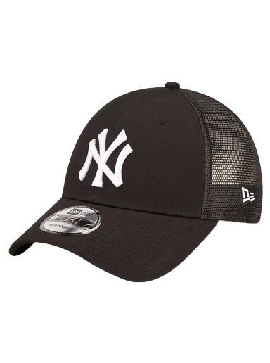 New Era New York Yankees Home Field Black 9FORTY A-Frame Trucker Cap 60358155