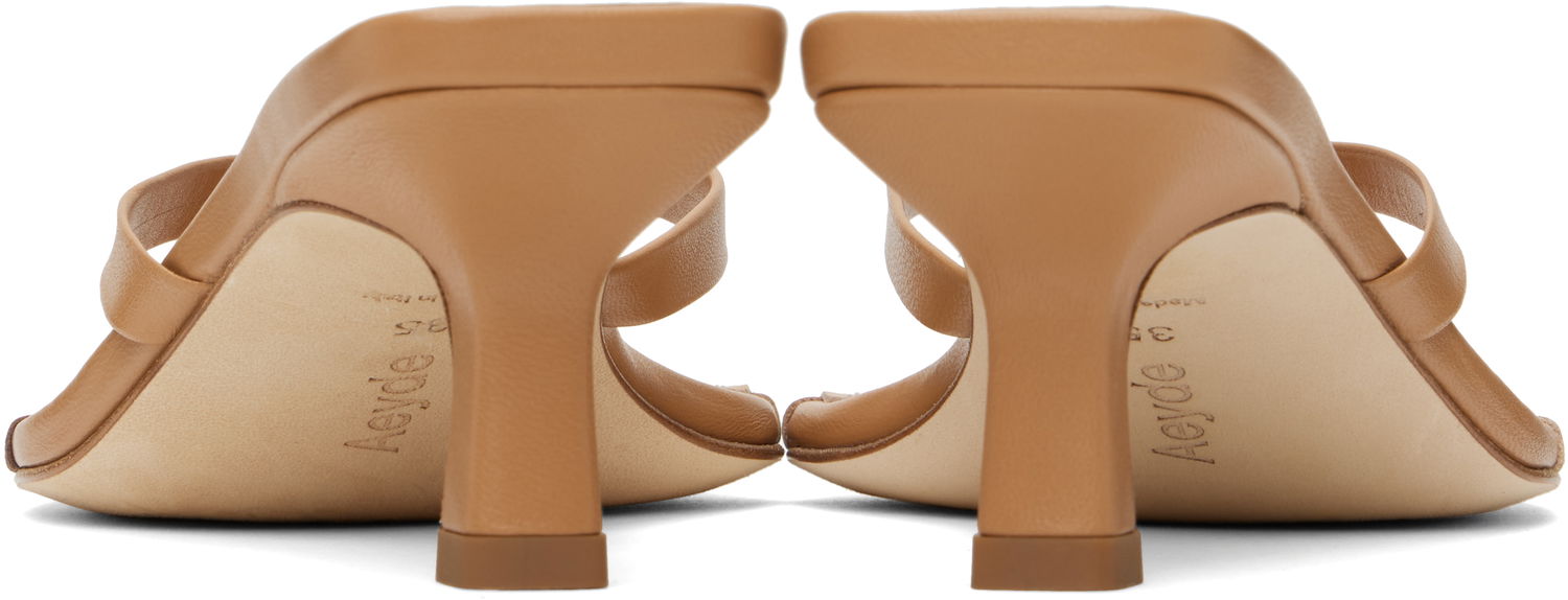 Doplnky Aeyde Aeyde Wilma Leather Toe-Post Heeled Sandals Hnedá | A11-HS-ADRS55CI-0221-717-007, 1