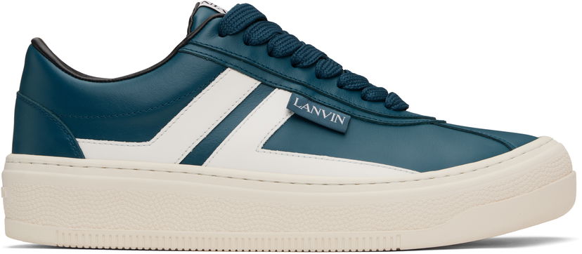 Tenisky a topánky LANVIN Blue '' Cash Leather Sneakers Modrá | FU-SKLK09-NAPA-P25