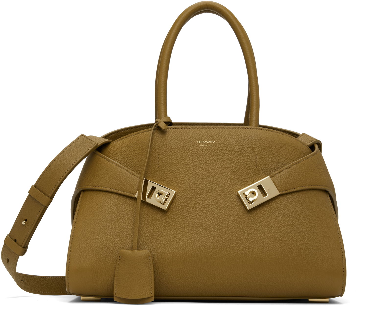 Kabelka FERRAGAMO Ferragamo Hug M Top Handle Bag Zelené | 777522, 0