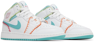 Tenisky a topánky Jordan Air Jordan 1 Mid SE "Multi Knit" GS Biela | DM6218-100, 2