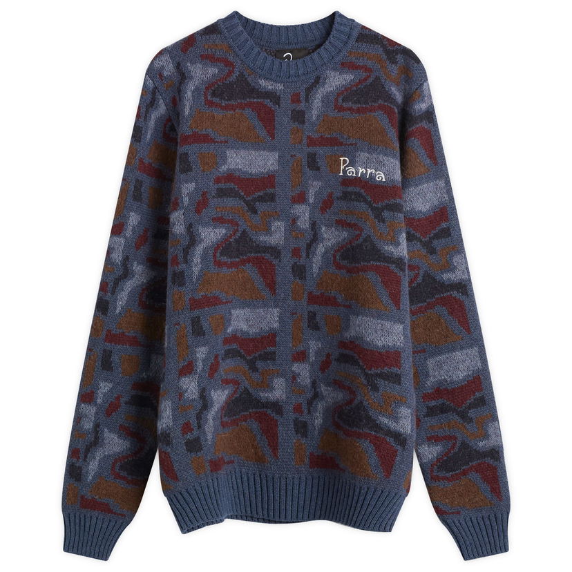 Sveter By Parra Repeat FTP Booster Knit Jumper Rôznofarebný | 54335-BLU