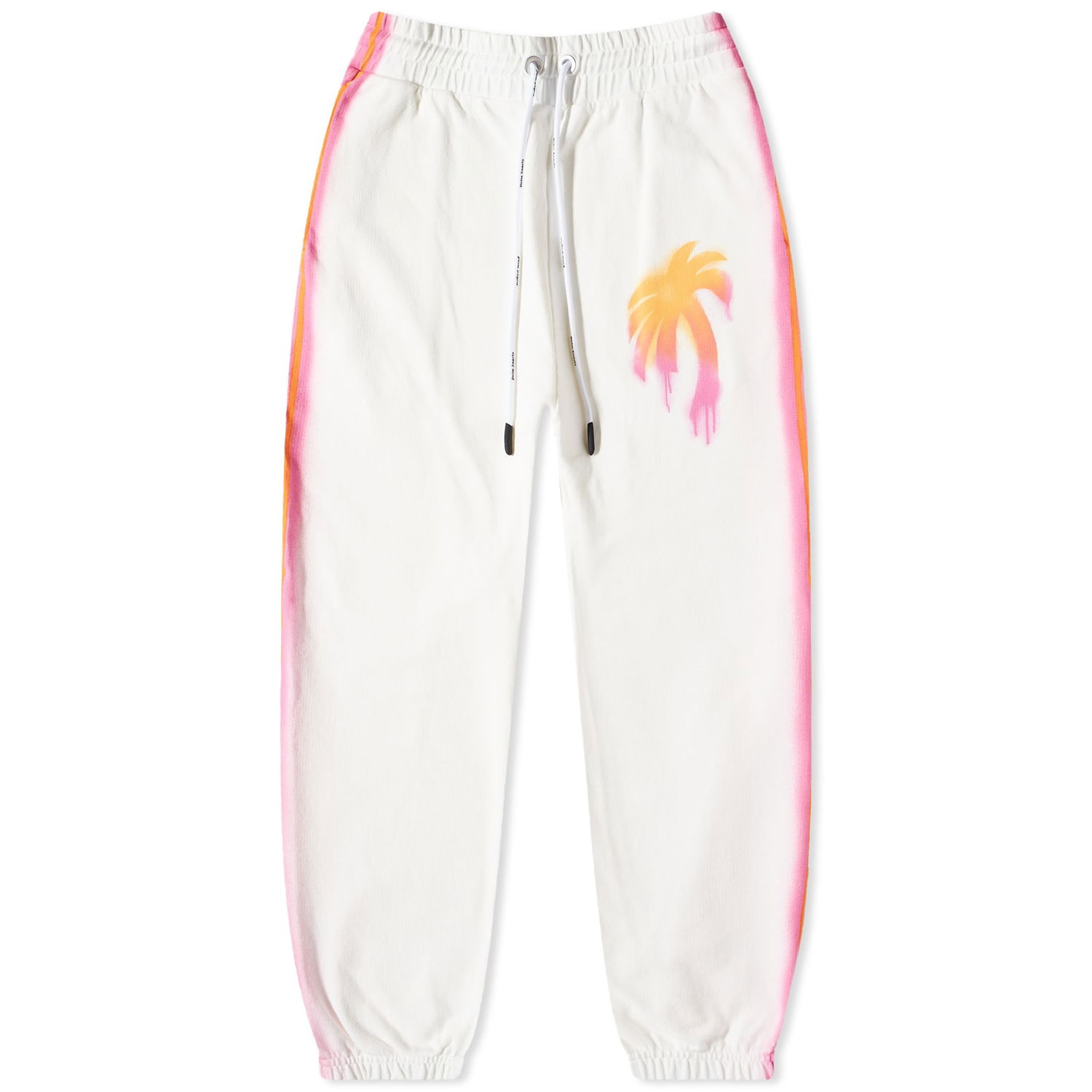 Tepláky Palm Angels Sprayed Palm Sweat Pant Biela | PMCH011S23FLE0080184, 0
