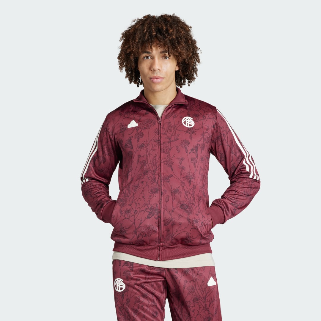 Mikina adidas Performance FC Bayern Lifestyler Track Top Vínová | IP6295, 1