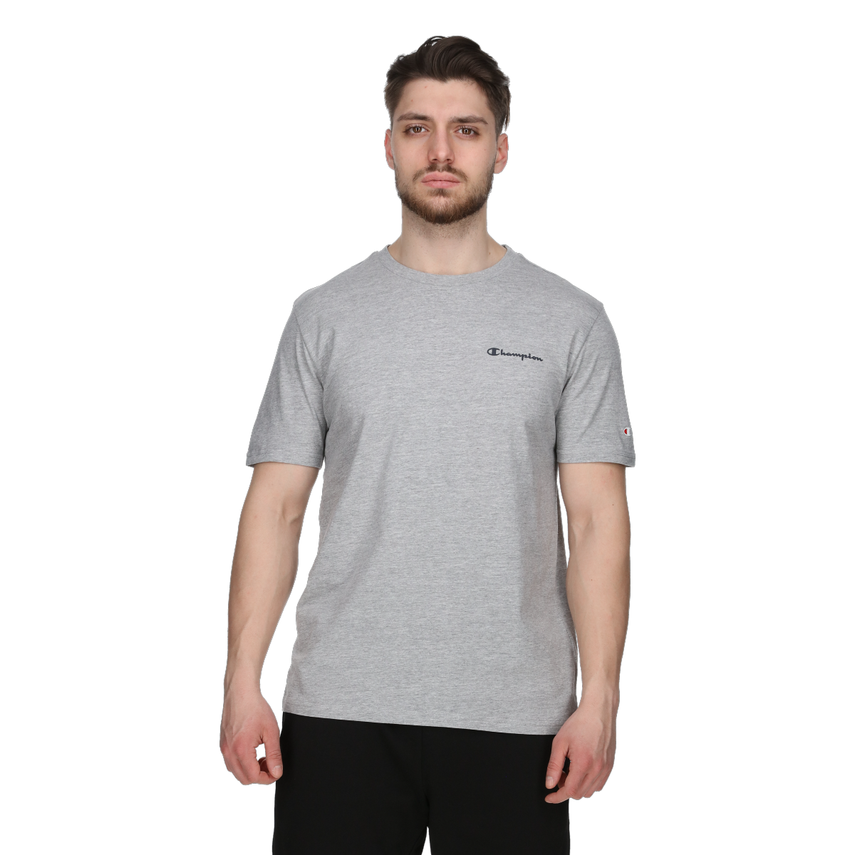 Tričko Champion Basic Short Sleeve Crew Neck T-Shirt Šedá | CHA241M800-3A, 0