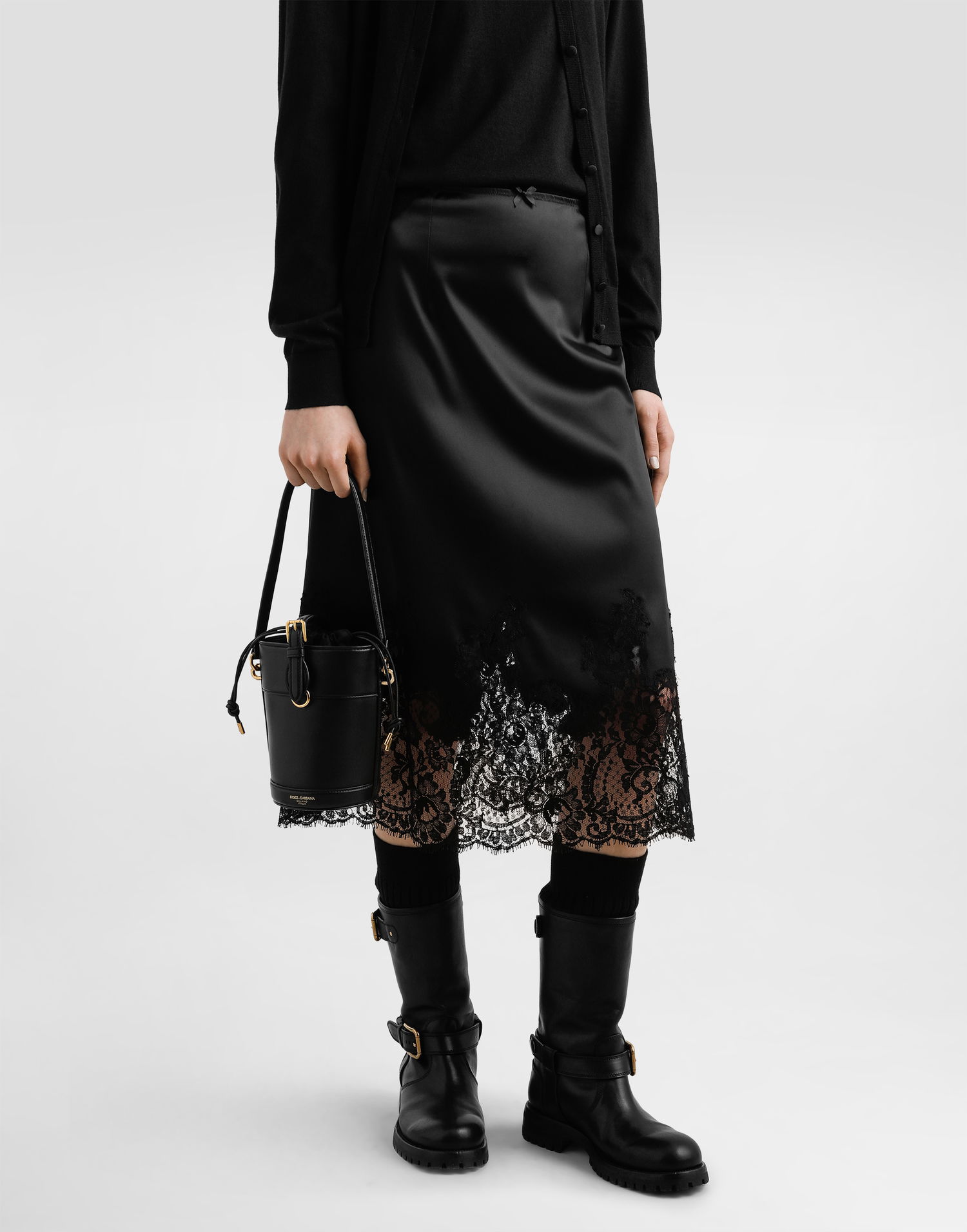 Kabelka Dolce & Gabbana Dolce & Gabbana Capri Bucket Bag Čierna | BB7816AI45180999, 1