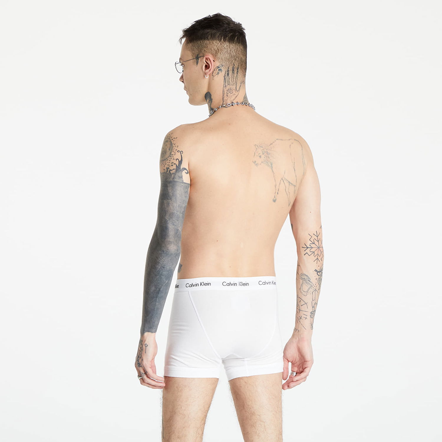 Boxerky CALVIN KLEIN Trunks Biela | U2662G 100, 1