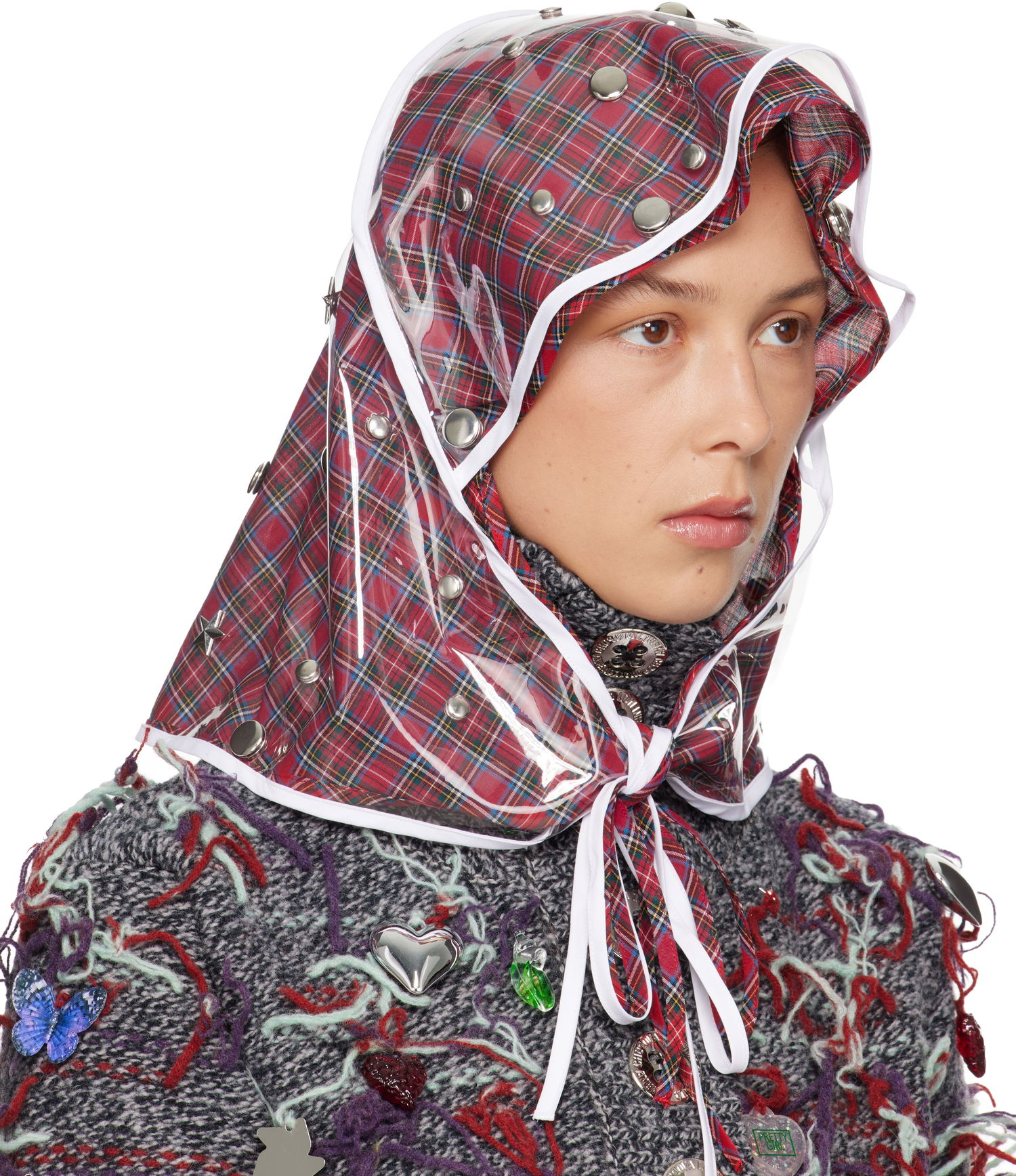 Klobúk Chopova Lowena Plaid Clear Studded Rain Hat Rôznofarebný | 6712, 1