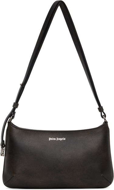 Taška cez rameno Palm Angels Vintage Leather Giorgina Shoulder Bag Čierna | PWNN028S25LEA0026E00, 0