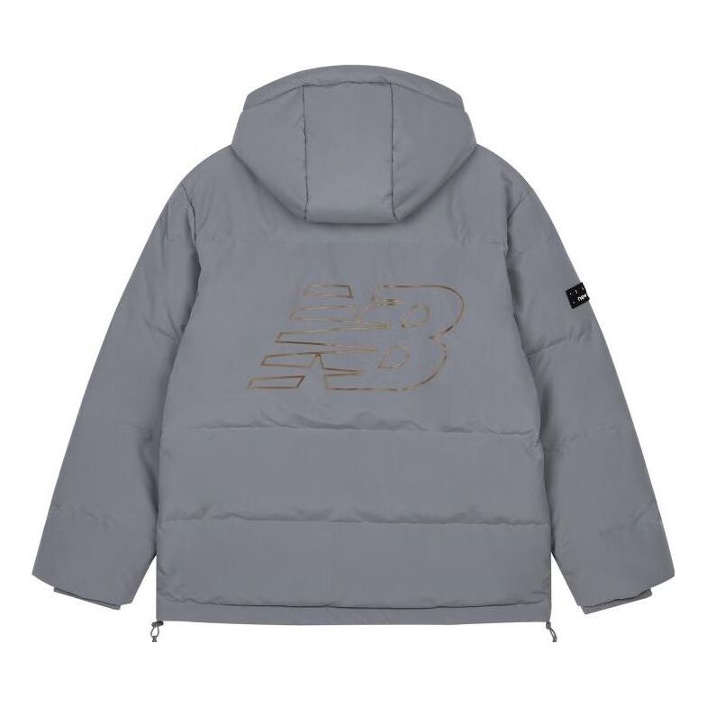 Prešívaná bunda New Balance Logo Winter Down Jacket Šedá | AMJ33339-TTM