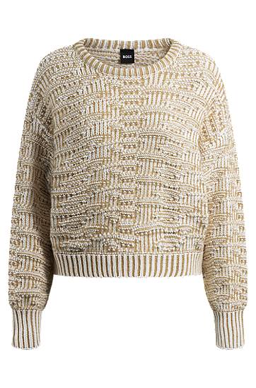 Sveter BOSS 3D Knit Sweater Béžová | 50530721, 0